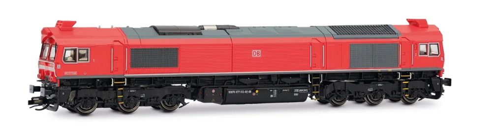 DB AG, dieselelektrische Lokomotive Class 77, rote Farbgebun