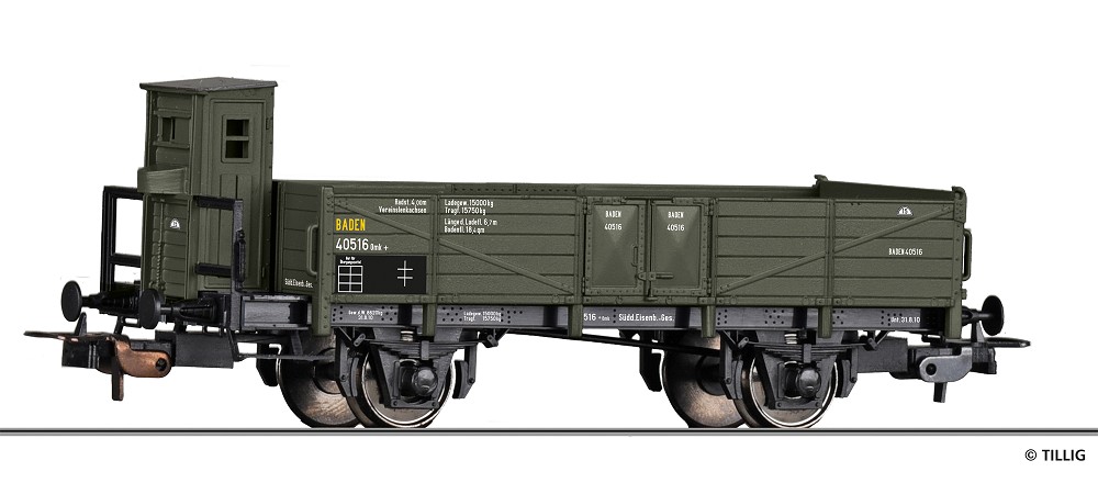 Offener Güterwagen der Süddeutschen Eisenbahn-Gesellschaft