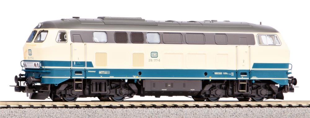 ~Diesellok BR 216 beigeblau DB IV + PluX22 Dec.