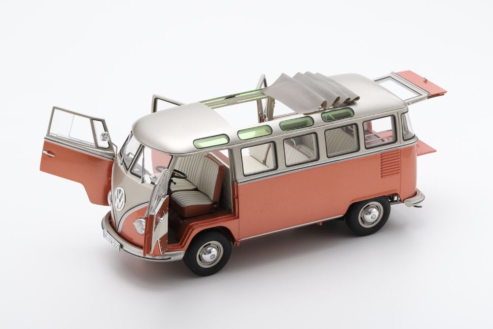 1:18 VW T1 Samba 1962 Ora/Grau