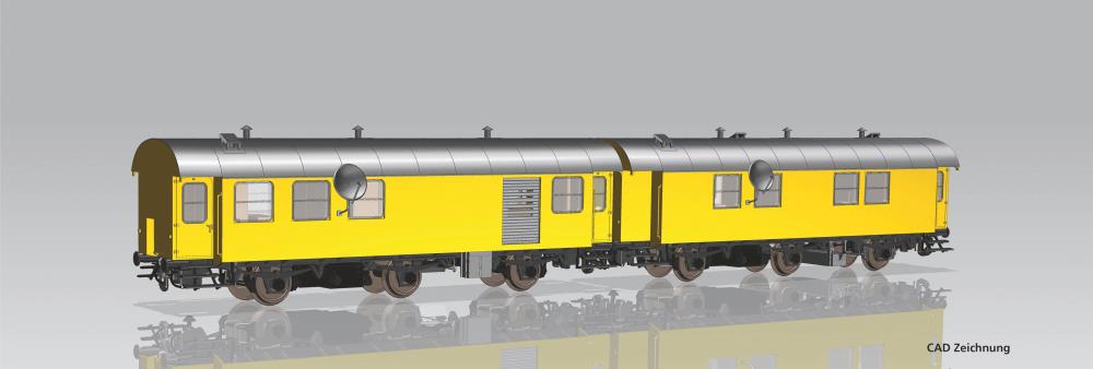 ~XP-2er Set Wohn-/Werkstattwg. 3yg Bahnbau DB AG VI