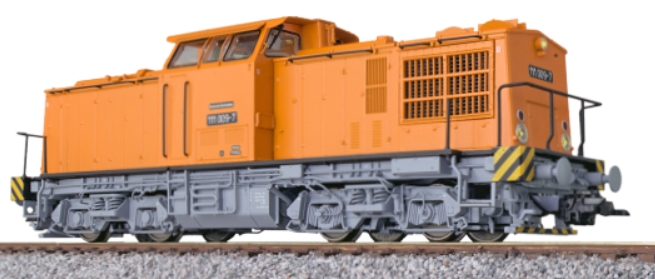 Diesellok, H0, V100 DR, 111 009 DR, orange, Ep IV, Vorbildzu