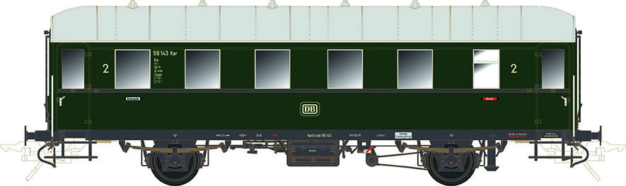 Einheitsnebenbahnwagen Ci-33, 3. Kl. DB, Ep.3