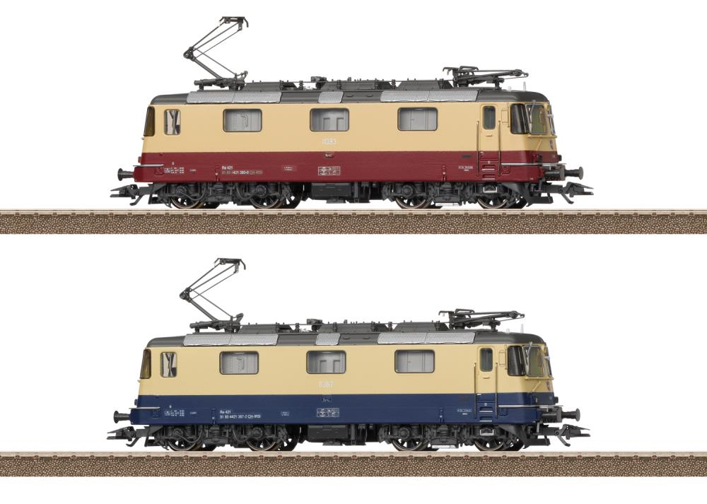 Doppelpack E-Lok Re 421/TEE