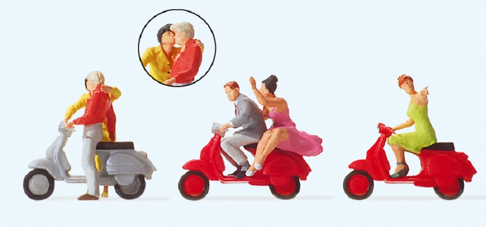 "Vespa"-Fahrer