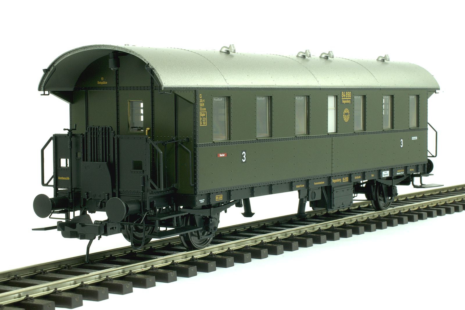 Donnerbüchse Ci-28, 3. Kl., DRG, Epoche 2, RAL6008