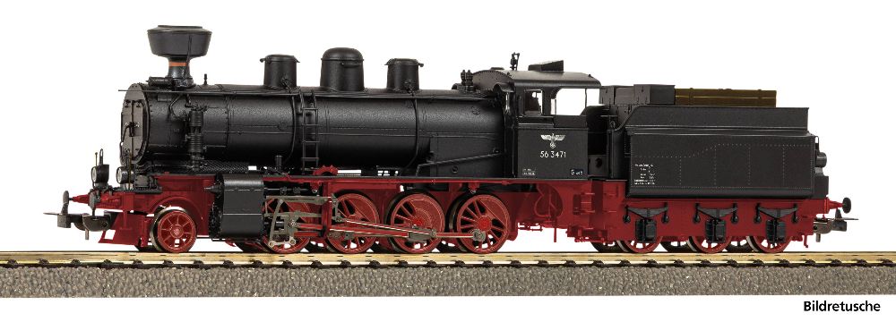 Dampflok BR 56.34-35 mit Kobelschornstein DRB II + DSS PluX2