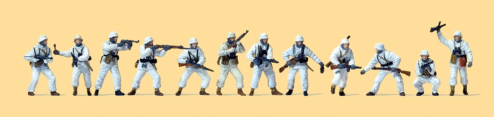 Infanterie im Gefecht. Winteruniform. Deutsches Reich 1943 -