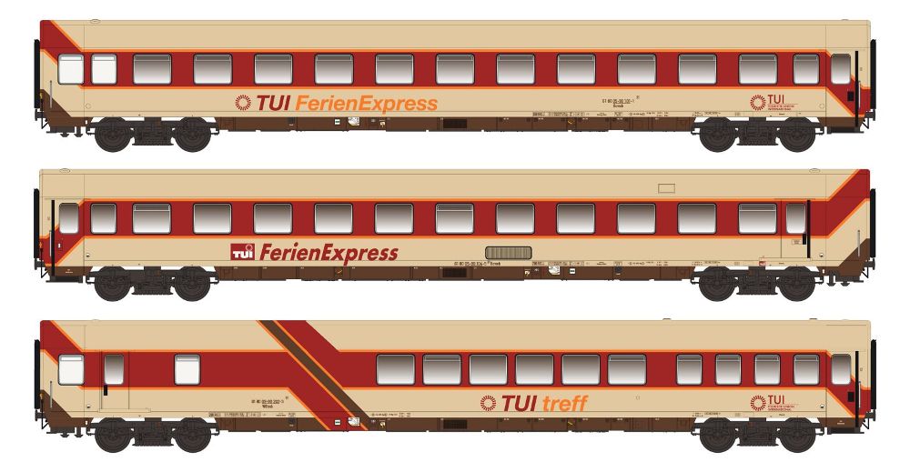 3er Set Personenwagen TUI Ferienexpress, Ep.IV, Set II AC