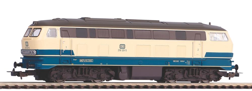~Diesellok BR 218 DB beige-blau IV + 8pol. Dec. mfx-fähig