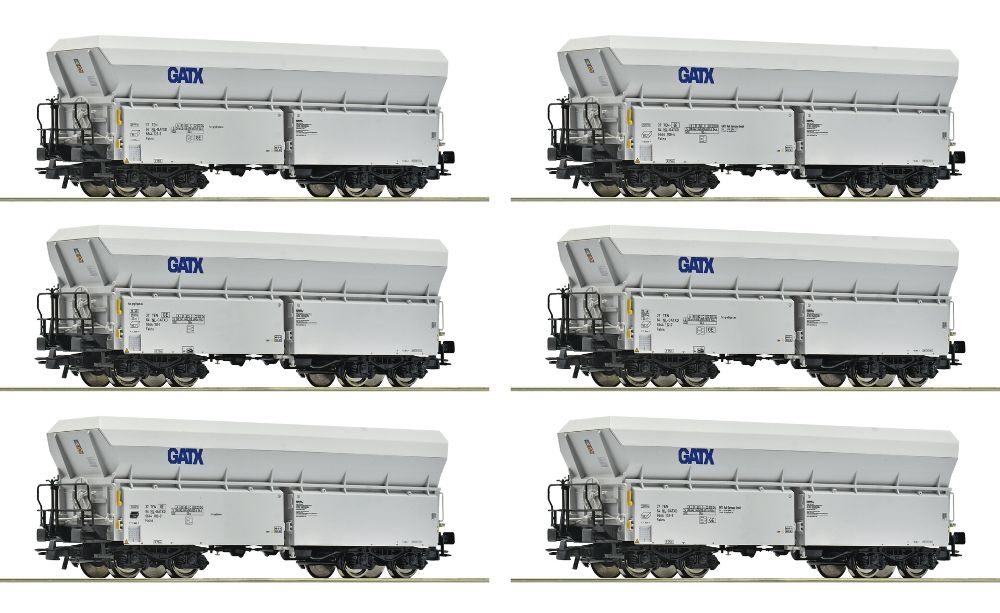 6er Set Selbstentladewagen GATX