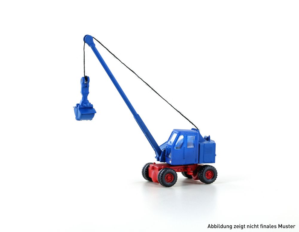 Fuchs F 301 Bagger m. Schaufel, blau/rot, N