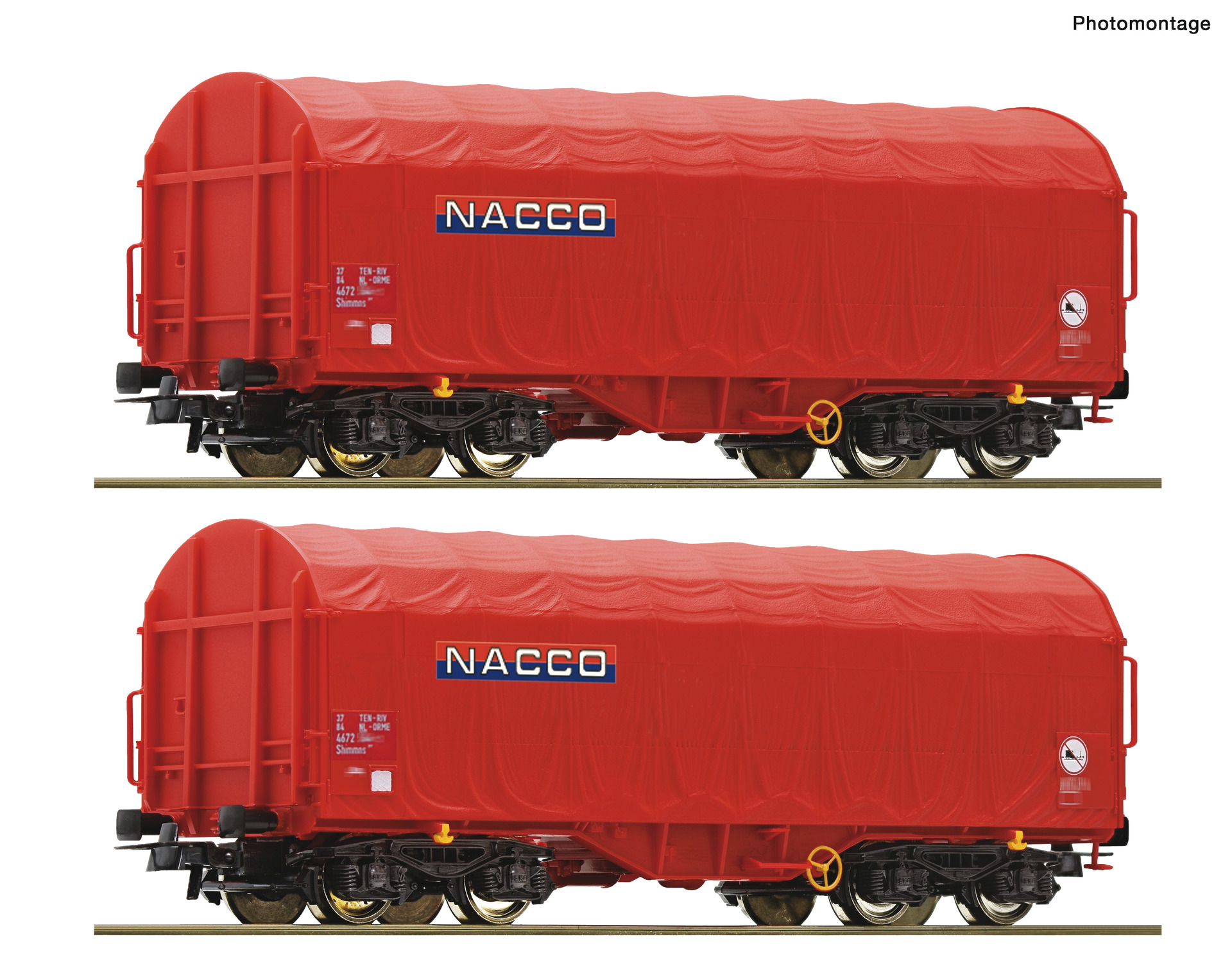 2er Set Schiebeplanenwagen Nacco