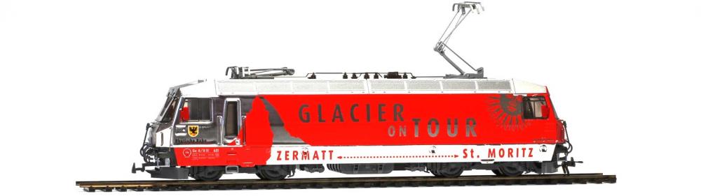 RhB Ge 4/4 III Glacier on T