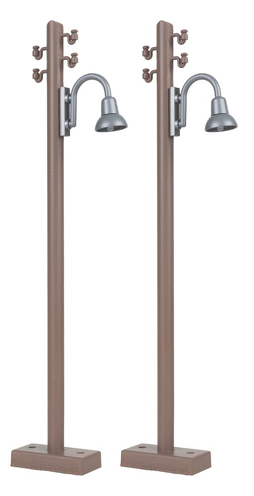 Holzmast mit Bogenleuchte, 2