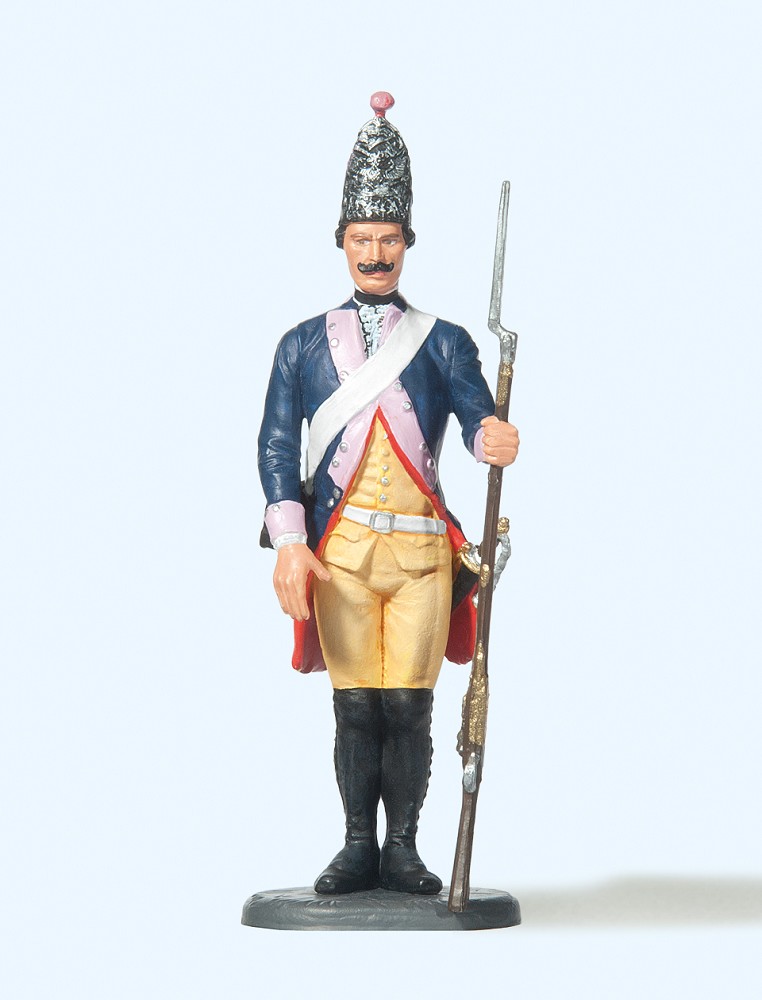 Grenadier stehend, Gewehr ab