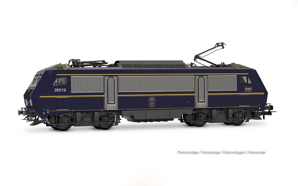 SNCF, elektrische Zweisystemlokomotive BB 26019, dunkelblaue