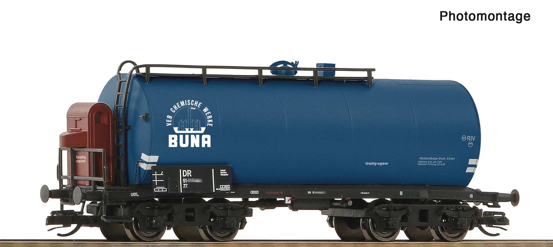 Kesselwagen "Buna" DR blau mit BH