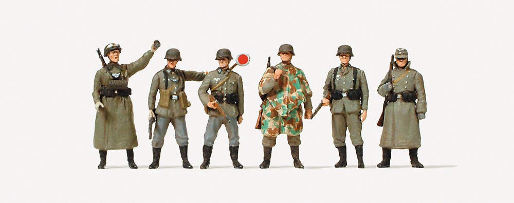 Feldgendarmen. Wachposten. Deutsches Reich 1939-45. 6 unbema