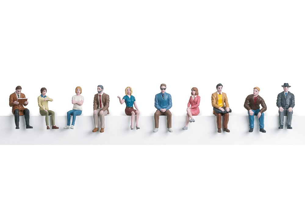 Figuren sitzend 10 St.