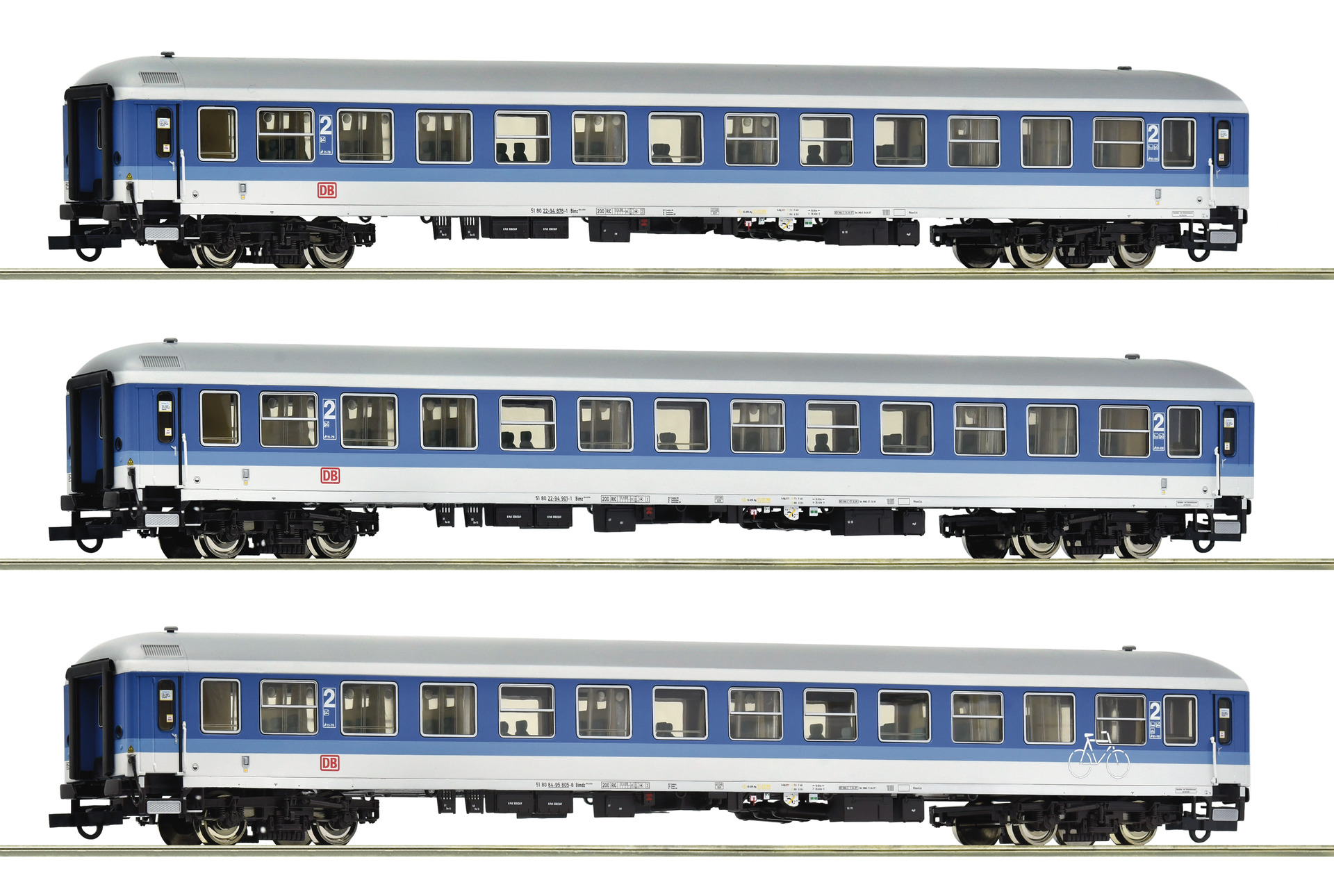 3-tlg. Set 2: Reisezugwagen „IR 461“