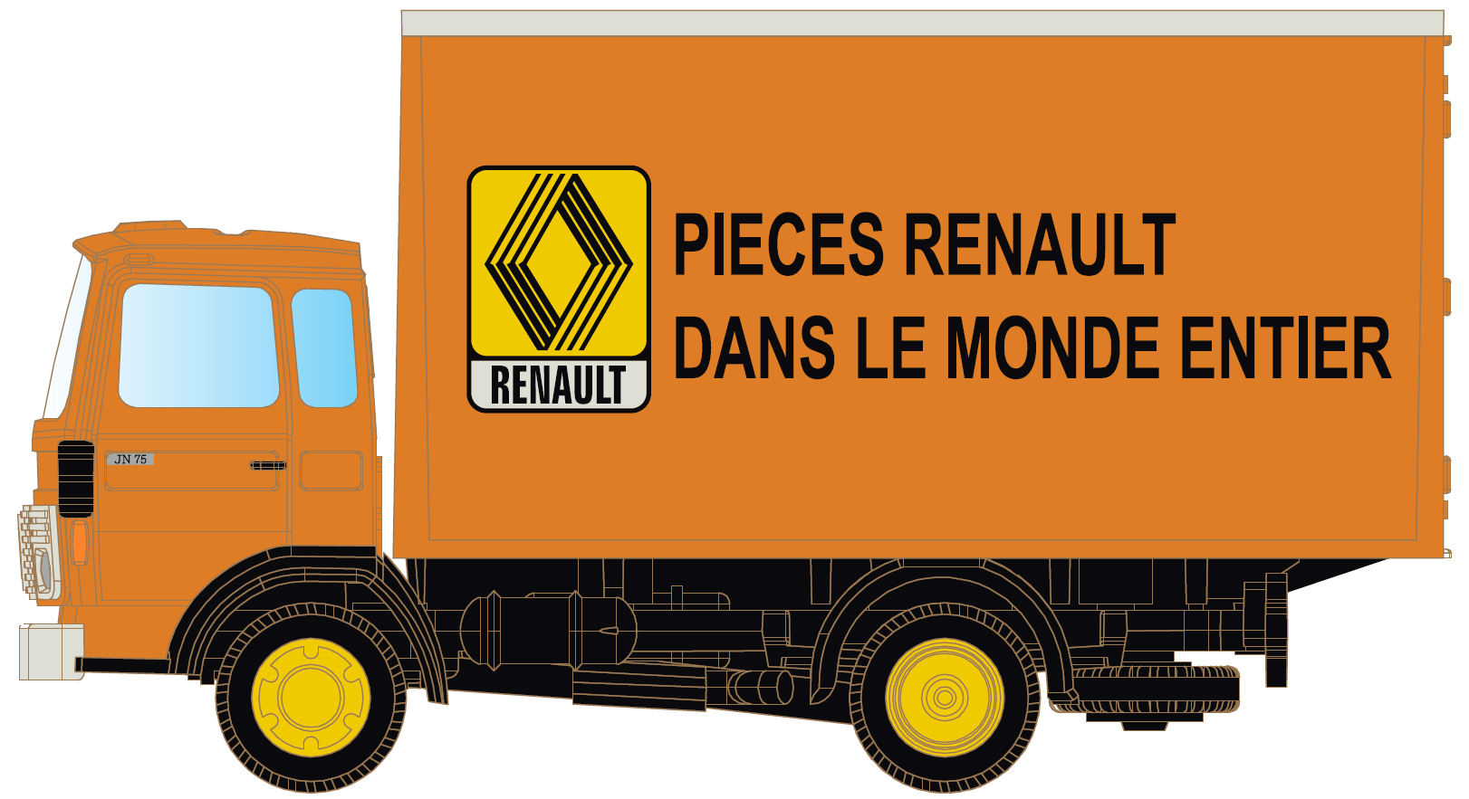 Renault JK75 mit Koffer - Renault Parts (F)