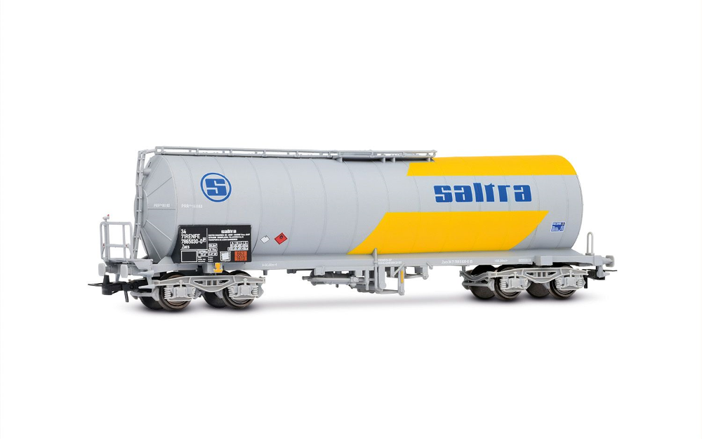 RENFE, 4-achs. isolierter Kesselwagen SALTRA für den Transpo