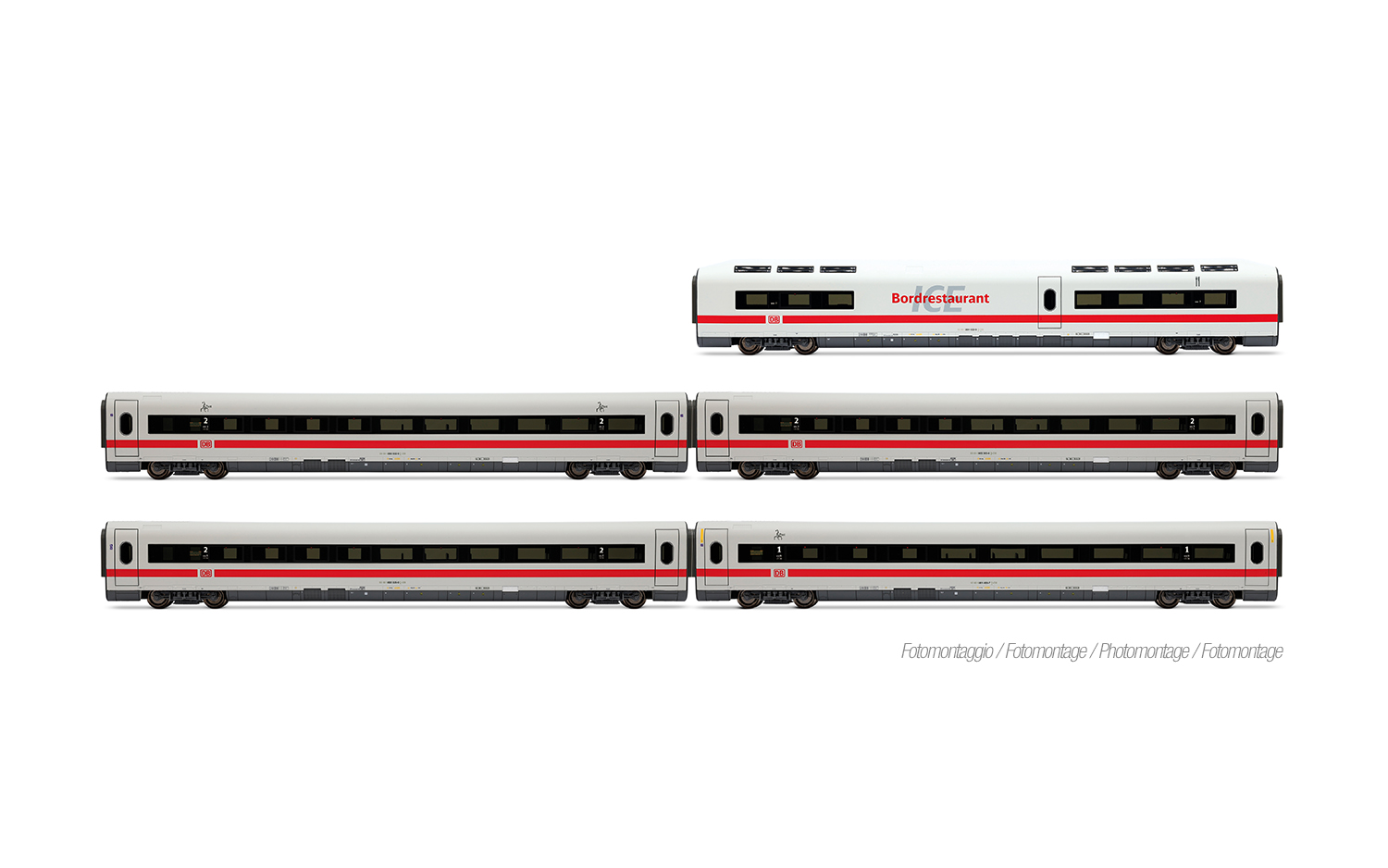 DB AG, ICE 1, Tz 155 „Rosenheim“, 5-tlg. Set Zwischenwagen (