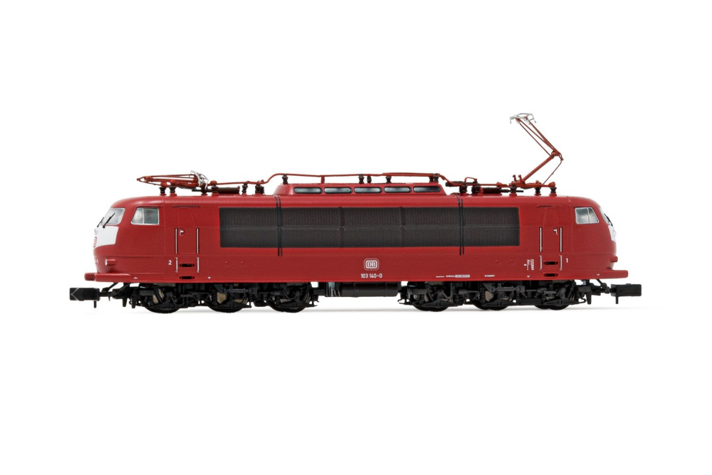 DB, Elektrolokomotive 103 140 in orientroter Lackierung, Ein