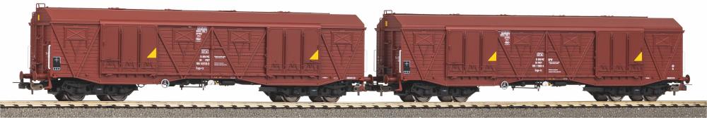 2er Set 4-achs. ged. Güterwg. 401Ka PKP  IV