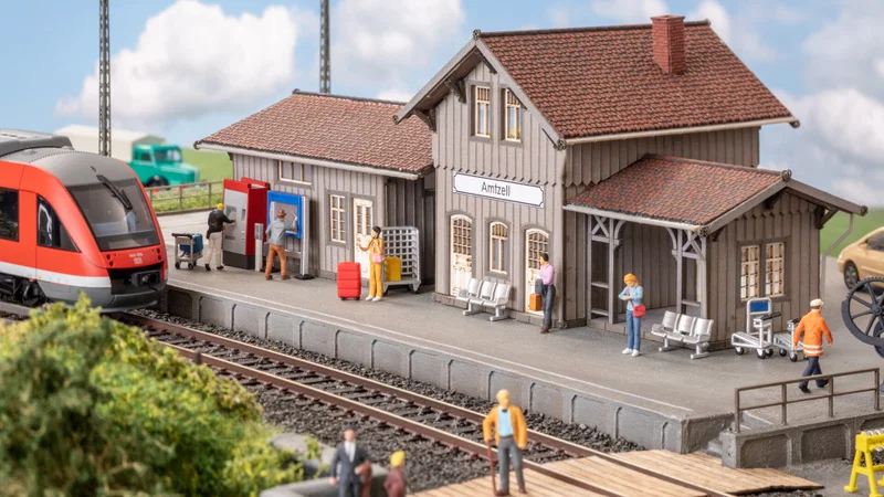 3D-Kit Bahnhof & Bahnsteig, H0