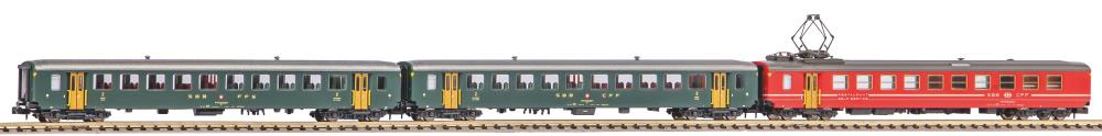 N-3er Set SBB EW I 2x B mit alter Schrift + WR Self-Service