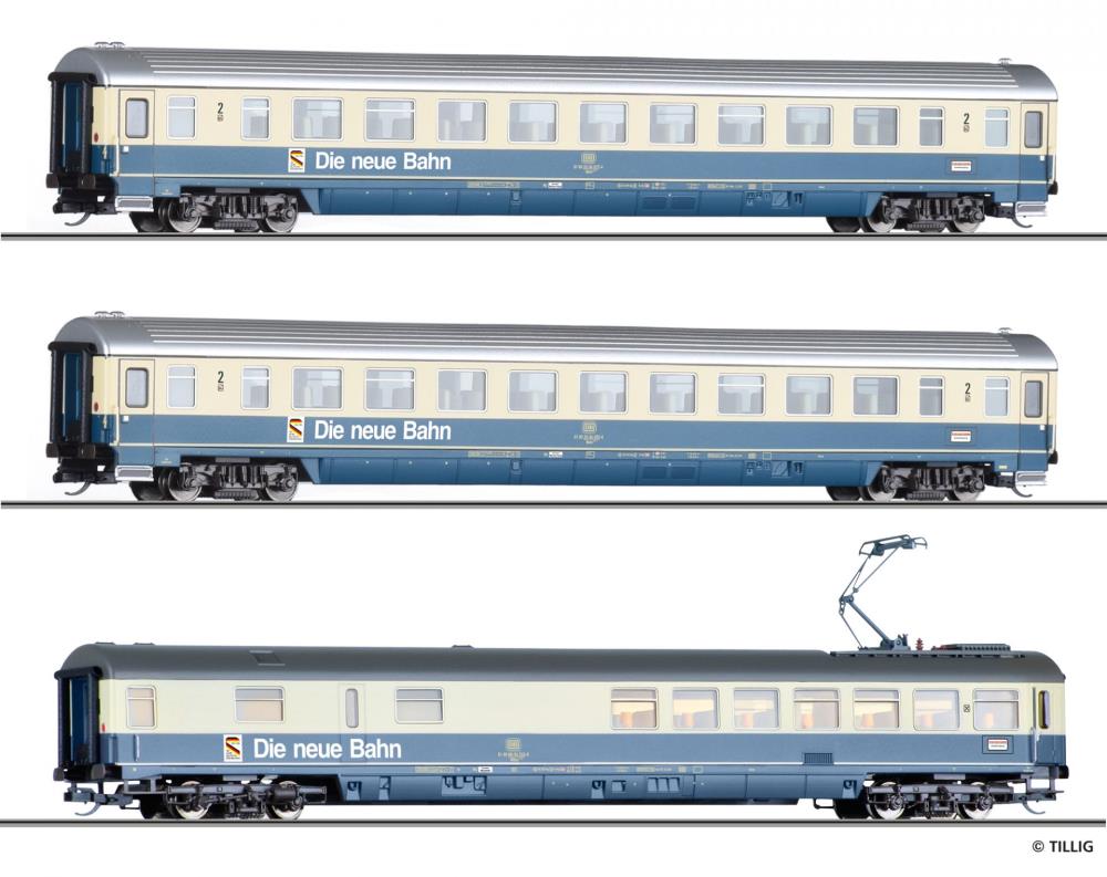 Set „Ausstellungszug: Die neue Bahn 1985“ der DB, bestehend