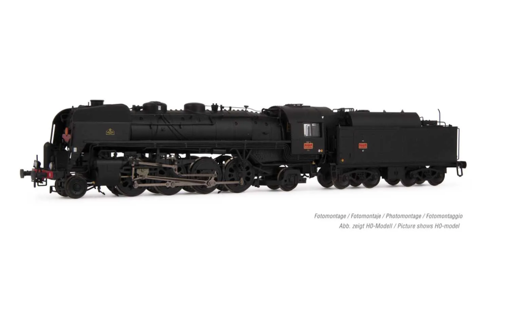 SNCF,Dampflok 141R1173,Mistral,box.,schw.,gr.Öl.,Ep.III,DCC-