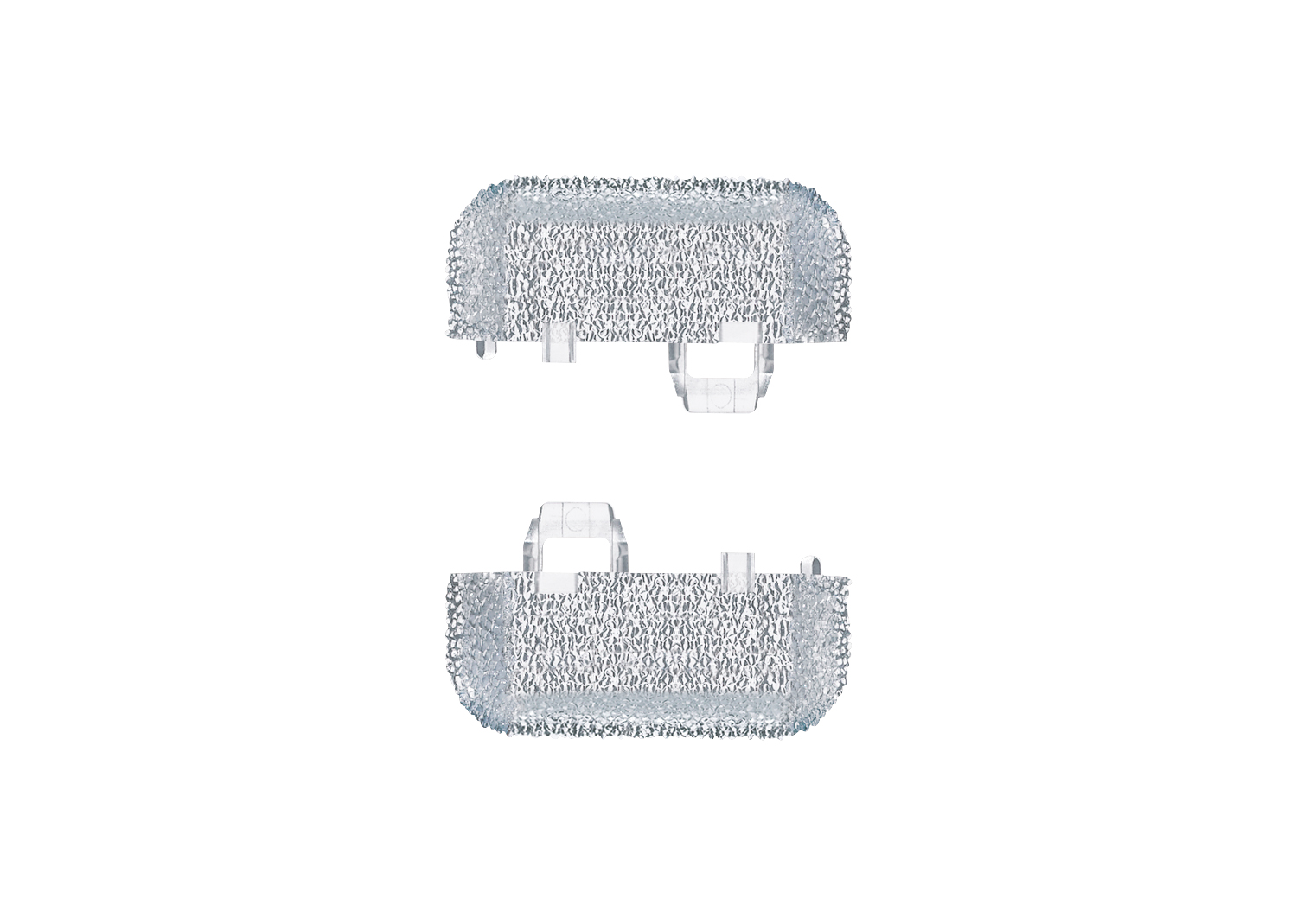 C-Gleis Endstück zur Gleisböschung transparent