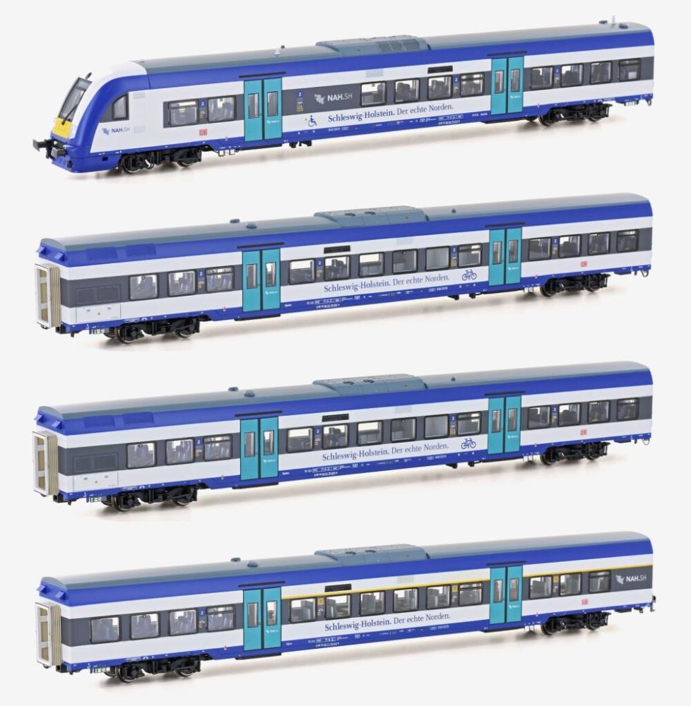 4er Set Marschbahn Personenwagen DBAG, Ep.VI, Grundset AC