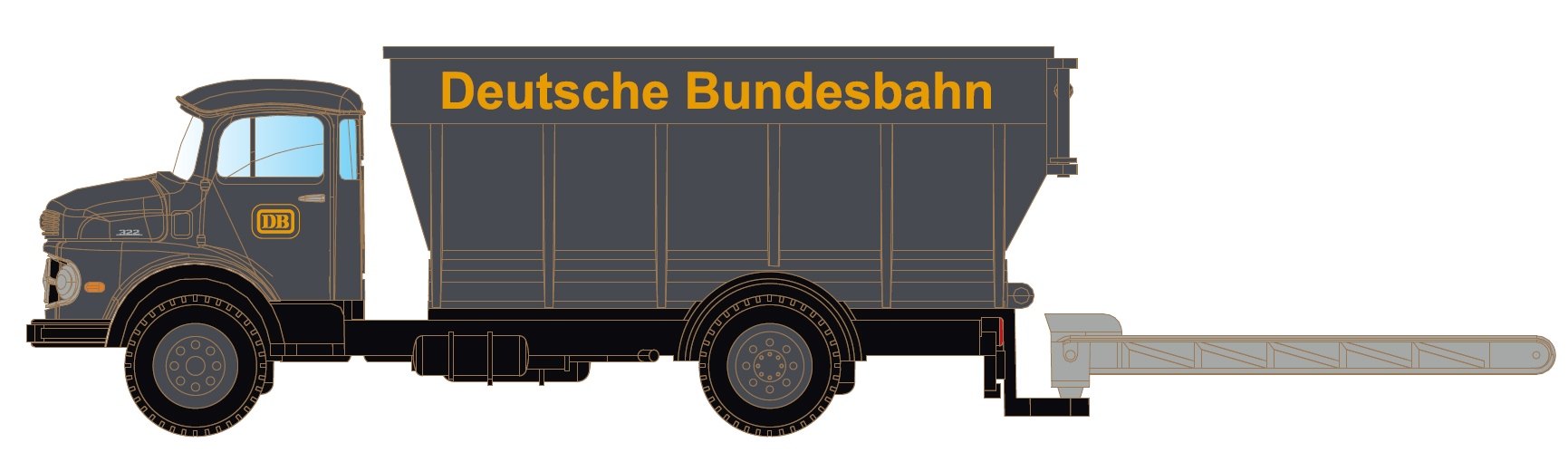 MB L322 Kohlenkuli - Deutsche Bundesbahn