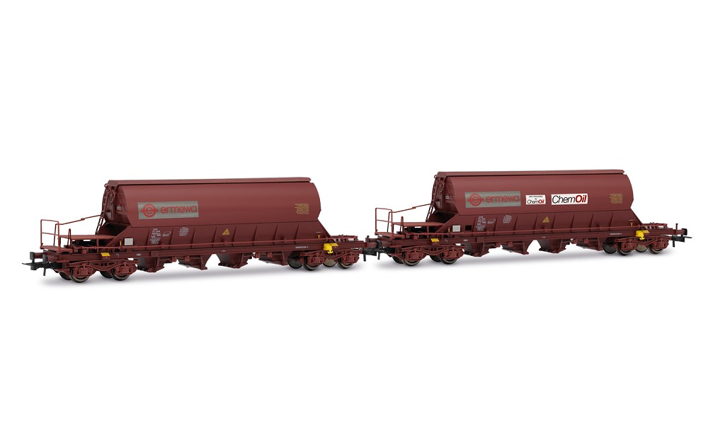 F-ERSA, 2-tlg. Set vierachs. Schwenkdachwagen Taoos, in brau