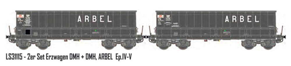 2er Set Erzwagen DMH SNCF / ARBEL, Ep.IV-V