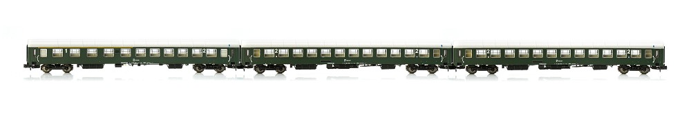 N  3 tlg UIC-X 2x2 Kl.,1x 1/2Kl. grün