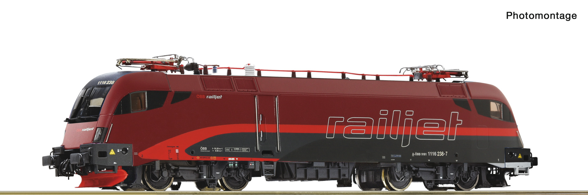 E-Lok Rh 1116 Railjet ÖBB AC-Snd.