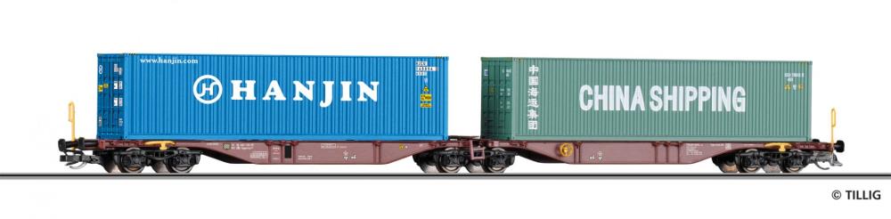 Containertragwagen der SNCB