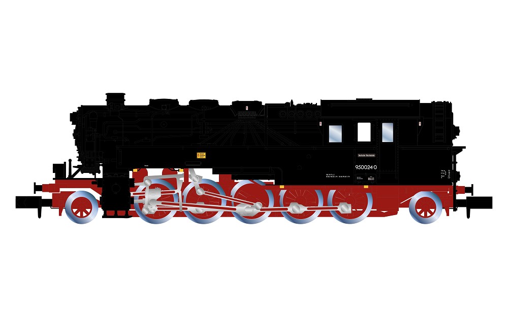 DR, Dampflokomotive 95 0024, ölgefeuert, mit modernisierter