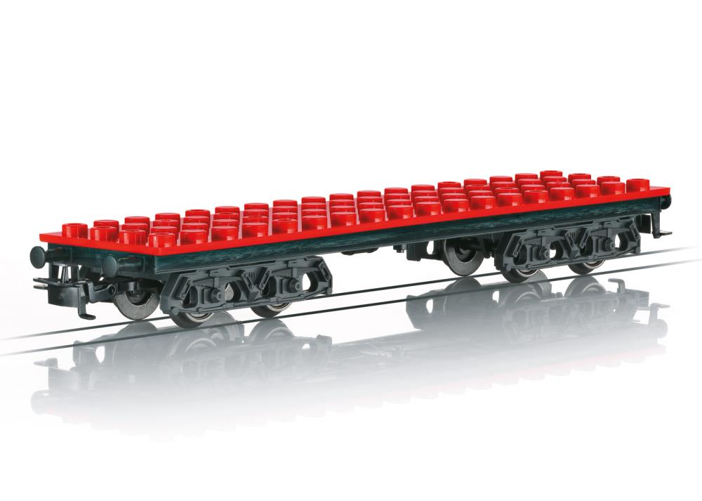 Baustein-Flachwagen