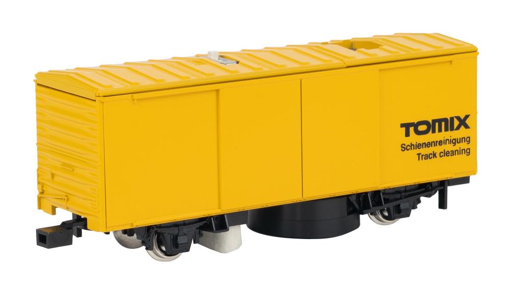 Schienenreinigungswagen H0, gelb