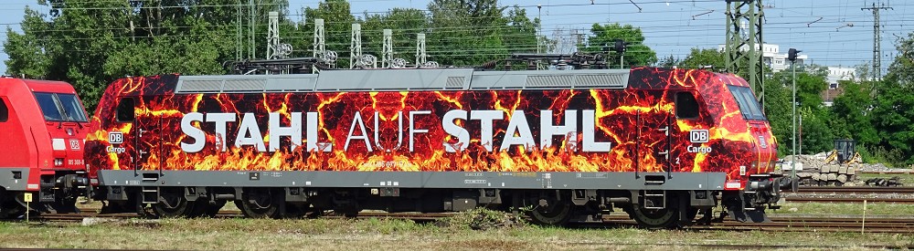 ~E-Lok BR 185 Stahl DB AG VI + 8pol. Dec.