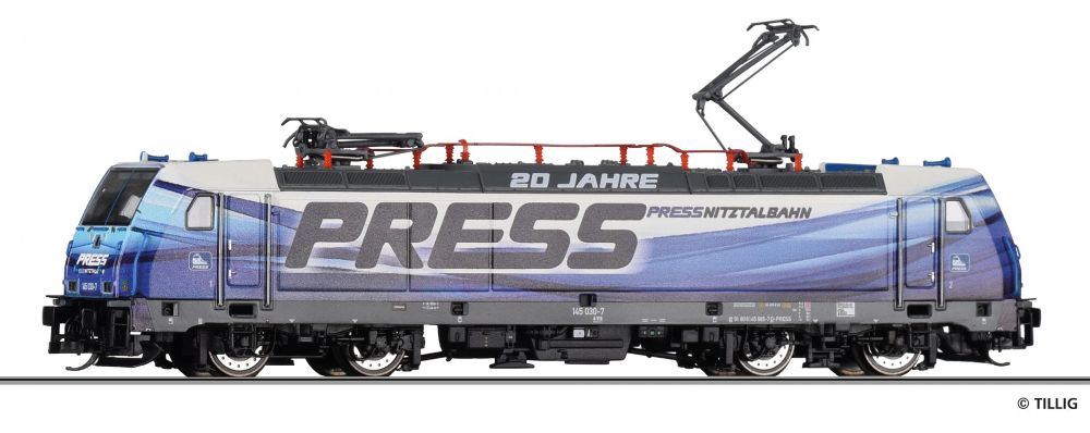 Elektrolokomotive 145 030 „20 Jahre PRESS“ der PRESS, Ep. VI