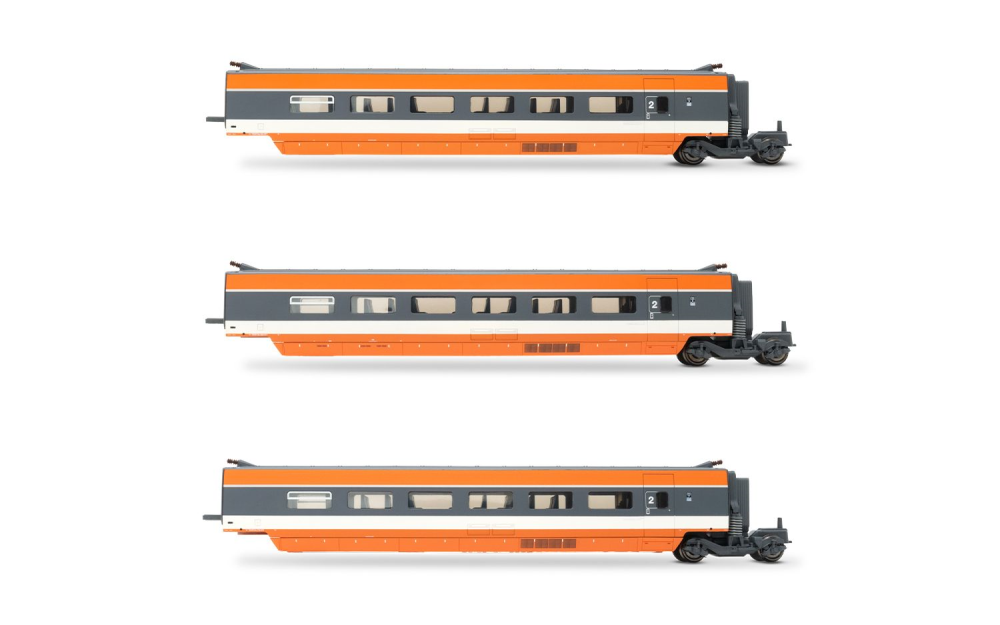 SNCF, 3-tlg. Ergänzungsset TGV Sud-Est, 1981 Eröffnungsversi
