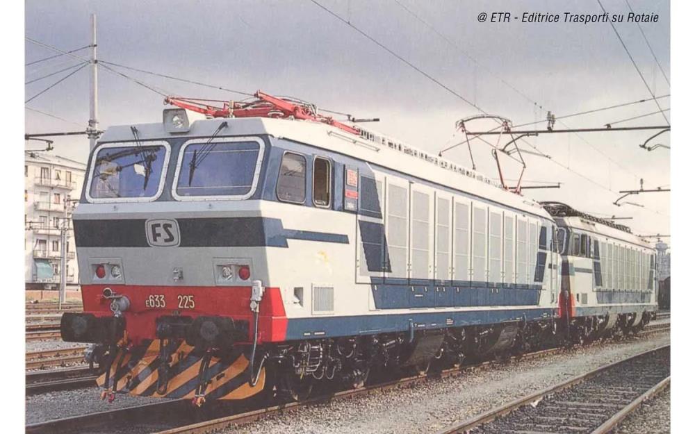 FS, 2er-Set E-Loks E.633,bl./grau,Ep.IV-V, DCC Sou.