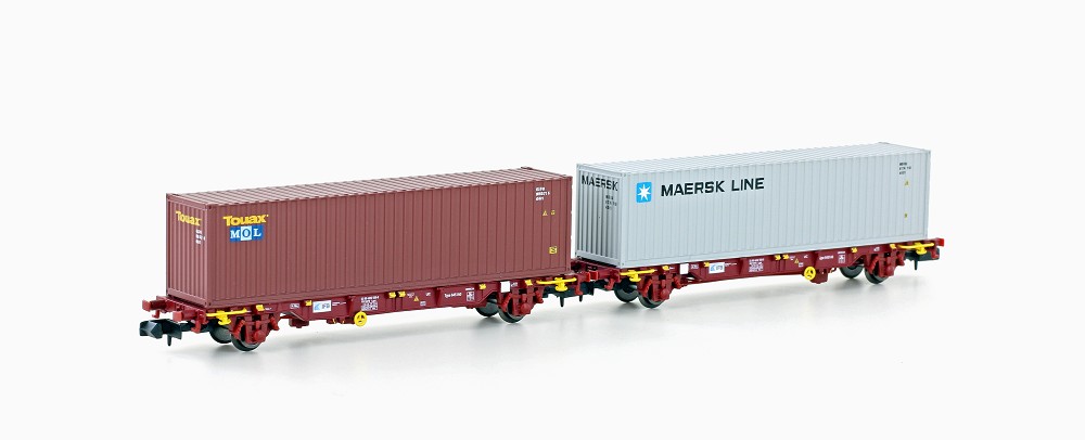 2er Set Containerwagen Lgnss B-Cargo/IFB, Ep.VI